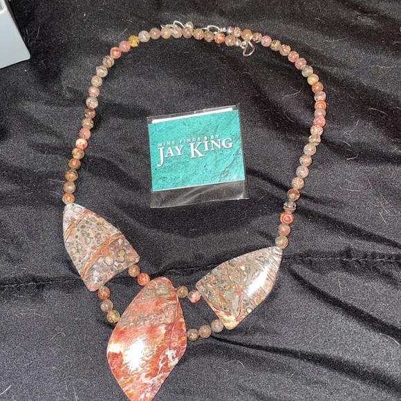 Multi-Color Volcanic Quartzite Necklace by Jay King - Picture 5 of 10